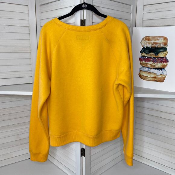 Aeropostale "Love Drunk" Yellow crewneck sweatshirt size XL - Picture 5 of 7